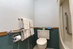 Koupelna v ubytování Commodores Inn