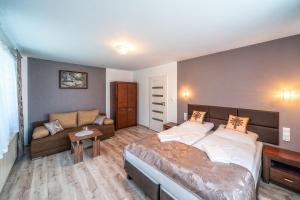 Postel nebo postele na pokoji v ubytování Apartament Glamour