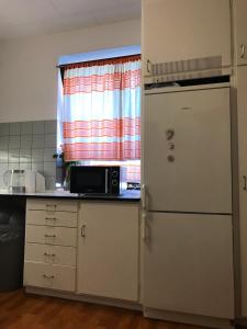 Ett kök eller pentry på Apartments Ålholmvej