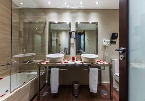 Koupelna v ubytování Hotel Lux Fatima