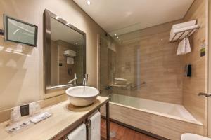 Koupelna v ubytování Hotel Lux Fatima
