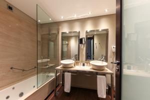 Koupelna v ubytování Hotel Lux Fatima