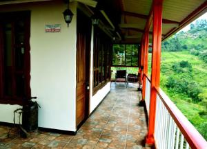 Balkon atau teras di Mirador de los Cedros