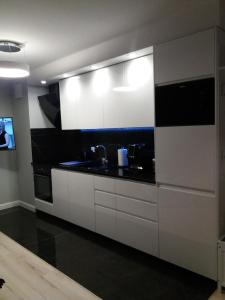 Kuchyňa alebo kuchynka v ubytovaní Apartament Lukrecja