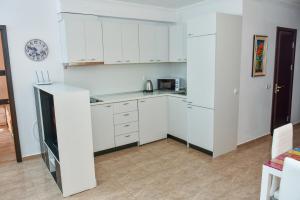 A kitchen or kitchenette at OLYMP Apart-Complex