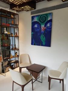 Χώρος καθιστικού στο Dragonfly Hotel - The Art Hotel