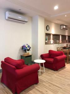 Posezení v ubytování 南庄漫晨旅店Nanzhuang Manchen B&B