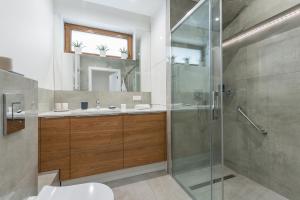 Kúpeľňa v ubytovaní P&O Apartments Służewiec