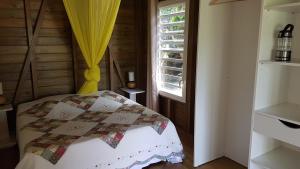Postel nebo postele na pokoji v ubytování Le Bougainvillier Blanc