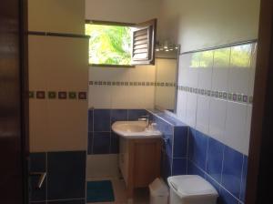 Rivière-SaléeVilla Manguier的带水槽和马桶的浴室 更多26张照片