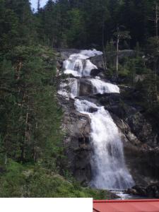 una cascada en medio de un bosque en APARTAMENTO GEORGE V T2 plus Alcôbe, en Cauterets 8 fotos más