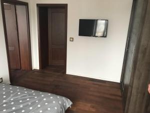 TV a/nebo společenská místnost v ubytování Portus Apartment