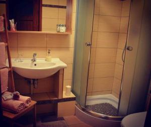 Koupelna v ubytování Apartamenty no3