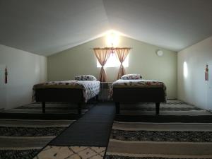 Postel nebo postele na pokoji v ubytování Lin's B&B