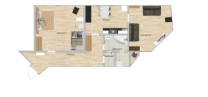 แผนผังของ Apartment Anna