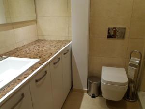 a bathroom with a sink and a toilet at IR Panoramic in Trieste +14 photos