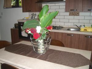 A kitchen or kitchenette at VILLA SINGOLA -SOLE-LUNA-Casavilladusoleil