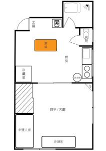 Půdorys ubytování Kurashiki Base Inarimachi