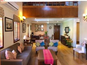 The lounge or bar area at The Bungalows Light House, Goa by Leisure Hotels