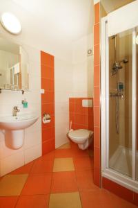 Kúpeľňa v ubytovaní Hotel Strážnice