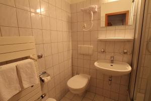 Koupelna v ubytování Hotel Weisse Taube + 15 fotografií