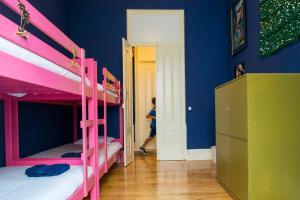 Postel nebo postele na pokoji v ubytování La Palma Hostel Leiria
