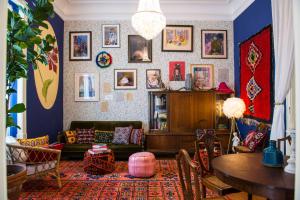 Posezení v ubytování La Palma Hostel Leiria