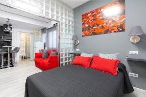 Postel nebo postele na pokoji v ubytování Argüelles Apartment