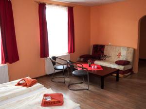 Posezení v ubytování Pension Haus Saarland