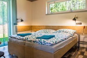 Postel nebo postele na pokoji v ubytování Apartmány Pod Lesem II