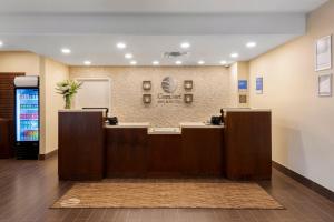 a waiting room at a dental office with a counter at Comfort Inn & Suites in Bowmanville