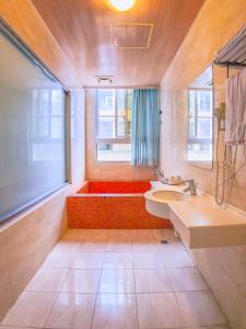 Phòng tắm tại 玉泉旅館