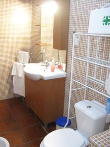 Ett badrum på Casa Santana