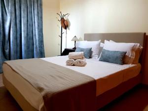 Posteľ alebo postele v izbe v ubytovaní Sime Villa Private Beach