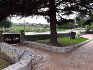 A garden outside Las Cavernas Del Bisonte