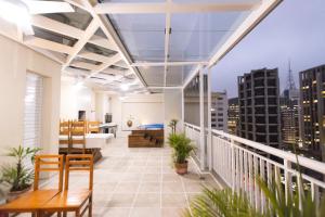 Balkón nebo terasa v ubytování Cobertura Duplex Villa Paulista