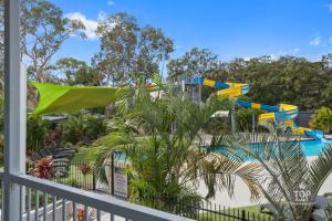 a view of a water park with a slide at Nobby Beach Holiday Village in Gold Coast