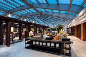 北京雅诗阁盛世博瑞服务公寓餐厅或其他用餐的地方