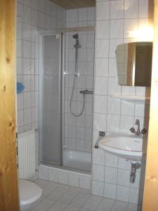 Koupelna v ubytování Haus Berner