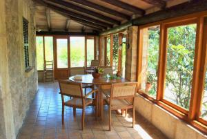 A seating area at Can Petrel