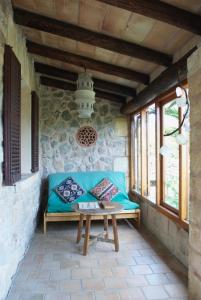 A seating area at Can Petrel