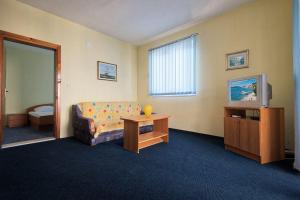TV a/nebo společenská místnost v ubytování Apartmani Jogunica