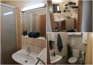 Kúpeľňa v ubytovaní Csabai Apartman