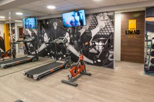 Fitness centrum a/nebo fitness zařízení v ubytování LimaQ Hotel