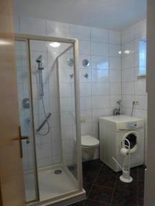 Koupelna v ubytování Ferienwohnung Junghans