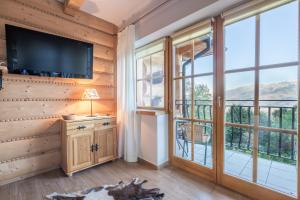 Výhľad na hory alebo výhľad na hory priamo z apartmánu