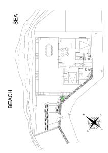 The floor plan of Casa 34 Dicembre