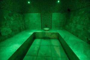 a green room with a tub with a bowl in it at Best Western Plus Astana Hotel in Astana