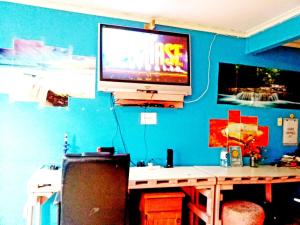 TV a/nebo společenská místnost v ubytování St Kilda East backpackers' hostel