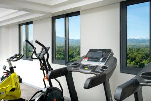 Fitness centrum a/nebo fitness zařízení v ubytování Nalagi Hotel